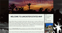 Desktop Screenshot of lancasterestatesmhp.com